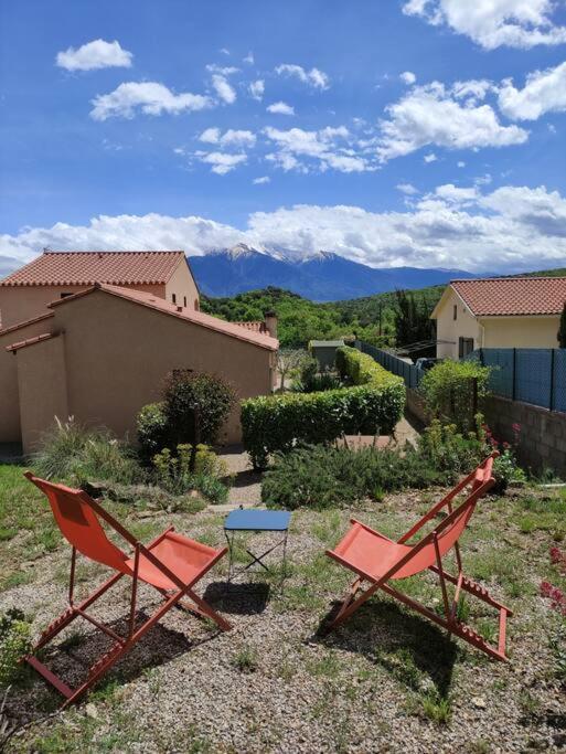 Charmant T2 Moderne Au Calme Avec Jardin Vue Sur Canigou Moltig les Bains Luaran gambar